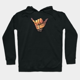 Shaka - Surfing Sunset Beach for Positivity & Good Vibes Hoodie